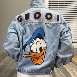 Disney x Gucci denim jacket light wash unisex size M / L